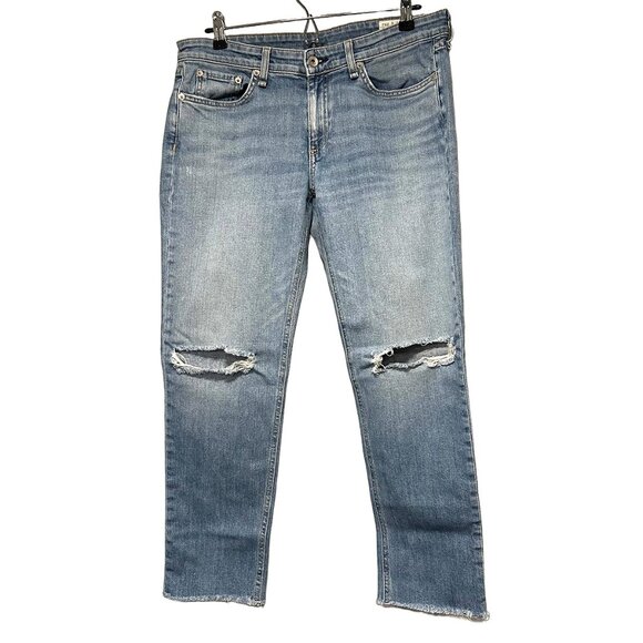 RAG‎ & BONE Women's jeans, size 28, Dre Low-Rise Slim Boyfriend, light blue - Picture 1 of 15